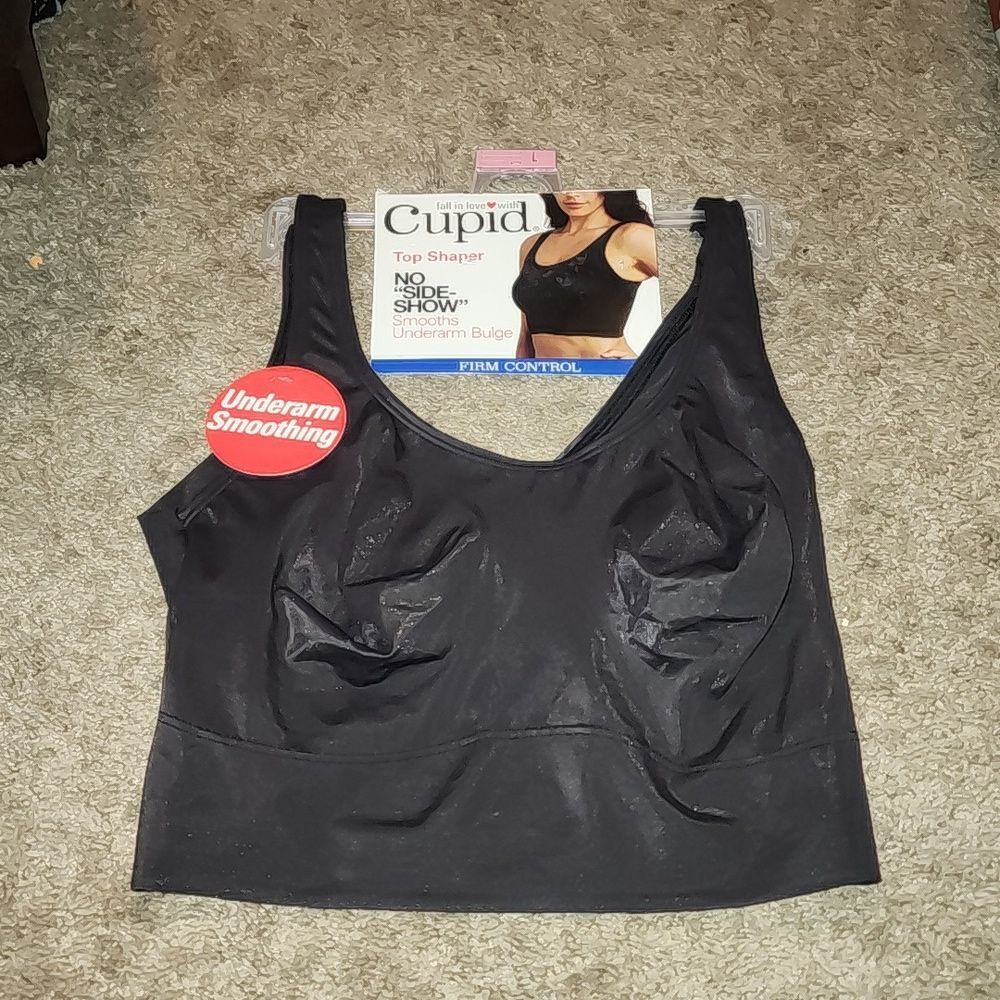 Cupid Women's Shaper Top Size Small Black